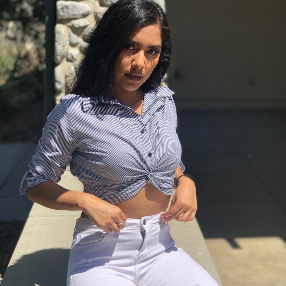 Twisted Front Crop Top